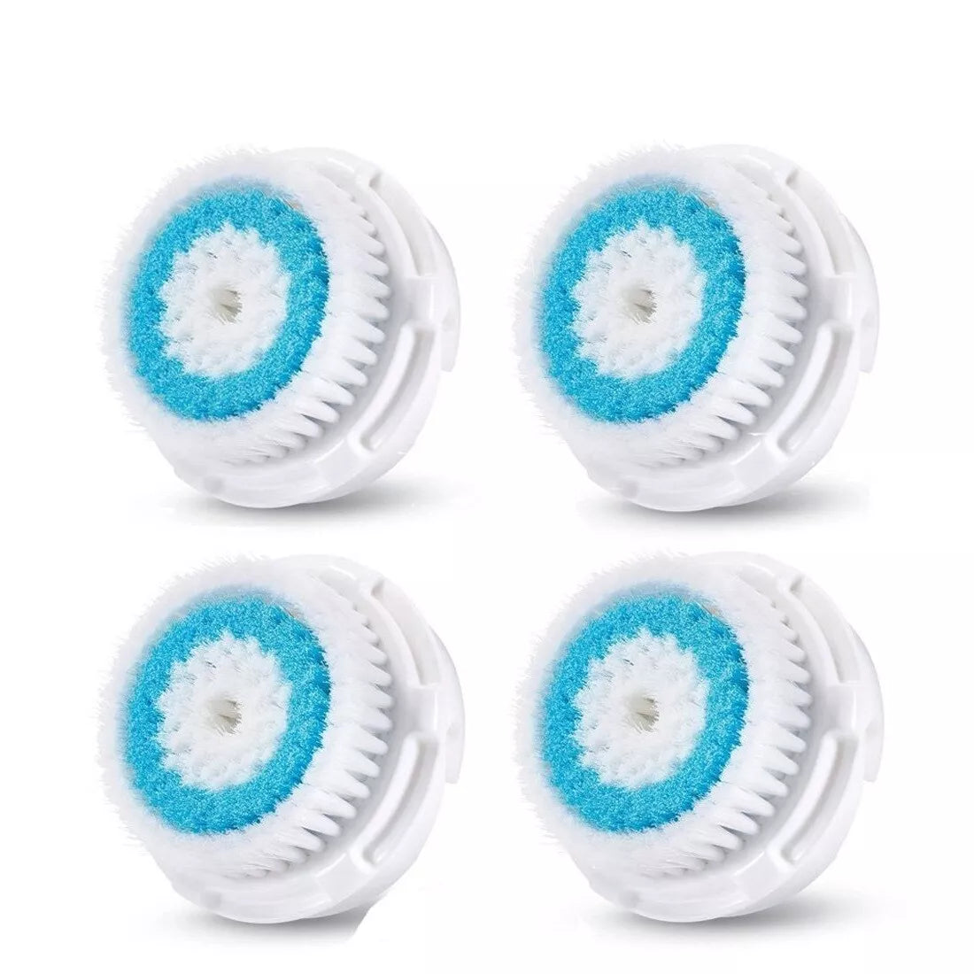 4-Pack Deep Pore Replacement Facial Brush Heads For Clarisonic Mia SmartPro