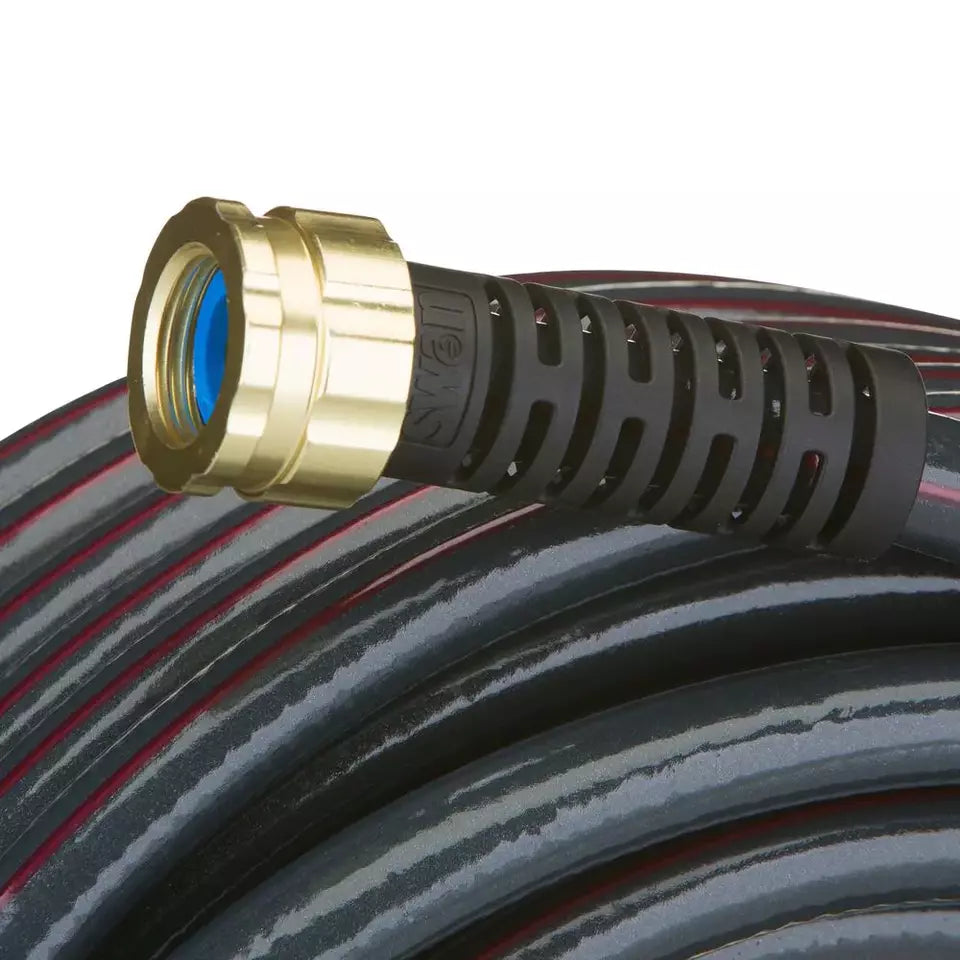WATERWORKS Heavy Duty Contractor Water Hose 5/8inX100 Ft. Crush-Proof Garden Irrigitation
