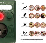 2023 Solar Ultrasonic Animal Repellent Dog Cat Skunk Deer Raccoon For Garden