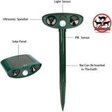 Ultrasonic Animal Repeller Solar Motion Activated Critter Repellent Farm Garden