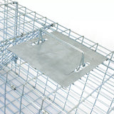 32" Live Animal Cage Trap Heavy Duty Folding Raccoon Traps Humane Cat Trap