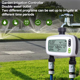 INSHOW 2 Out-lets Irrigation Computer Automatic Water Timer for Garden Plants