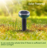 4 Pack Solar Power Ultrasonic Mice Gopher Mole Pest Snake Repellent Repeller US