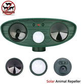 Ultrasonic Animal Repeller Solar Motion Activated Critter Repellent Farm Garden