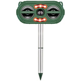 Solar Ultrasonic Animal Repeller Sensor Deer Raccoon Squirrel Garden Repellent
