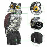 Large head owl decoy Protect garden Yard Pest Repellent Bird Scarecrow outdoor