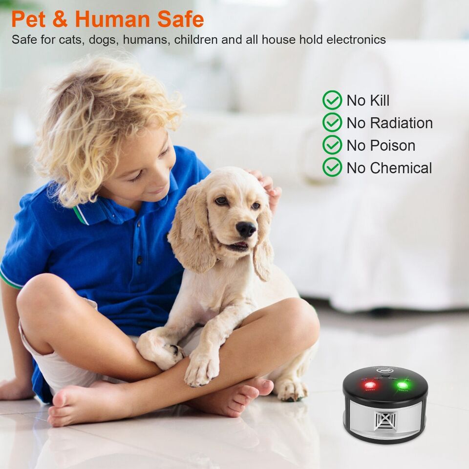 4-in-1 Ultrasonic Rodent Repellent Pest Repeller Mouse Blocker Rat Deterrent