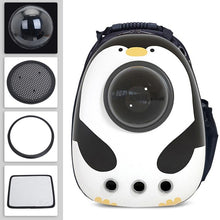 Load image into Gallery viewer, Breathable Astronaut Cat Carrying Backpack Floppy Fishie Toy
