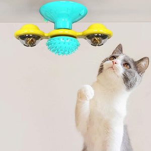 Wind Mill Cat Interactive Toy Floppy Fishie Toy
